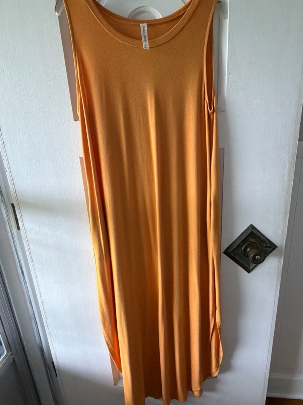 Zenana Outfitters Sleeveless Orange Maxi Dress